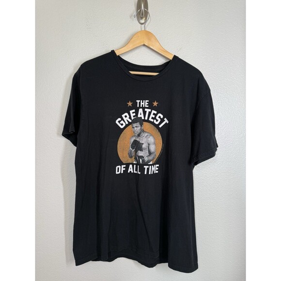 Muhammad Ali T-Shirt XL Black Mens Graphic Tee GOAT Boxing‎ Legend Retro - Picture 1 of 6